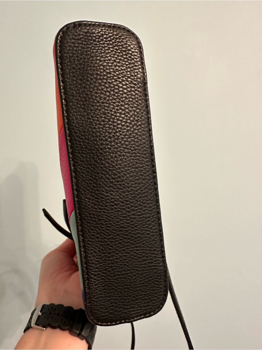 Liz Claiborne Rainbow Stripe Crossbody Bag - Picture 5 of 6